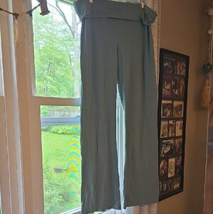 Victoria's Secret Sage Green Flare Leg Yoga Pants